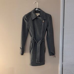 MICHAEL Michael Kors Charcoal Belted Coat